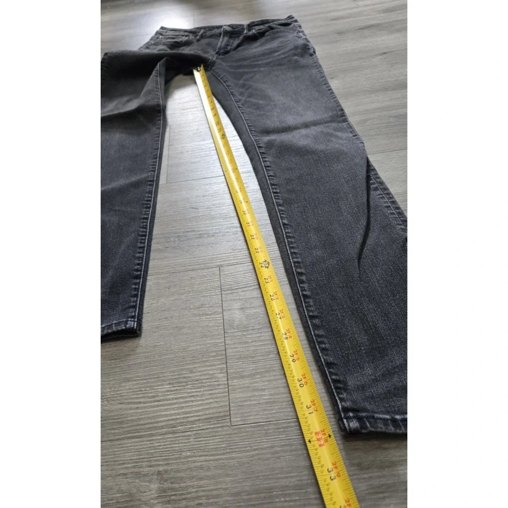American Eagle Men Jeans Size 31x34 Black Denim Slim Air Flex Plus (Actual 31x32